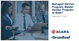 Managed Service Program, Master Vendor Program, or Both?